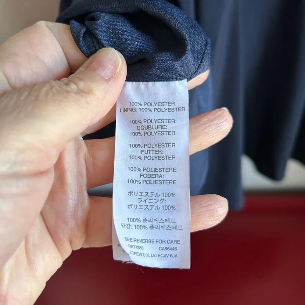 J.CREW Indigo Flounce Dress